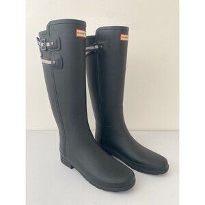 Hunter Refined Webbing Backstrap Matte Rain Boots Straps Tall Shoes